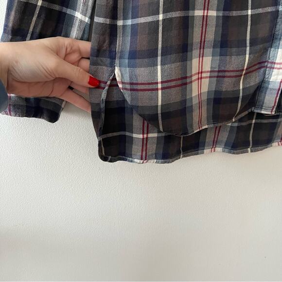 Sundry Flannel Plaid Button Up Shirt - Picture 4 of 6